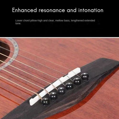 4pcs 6-String Acoustic Guitar with Bone Bridge, Saddle 72mm and Saddle 47562-, US $, image 5