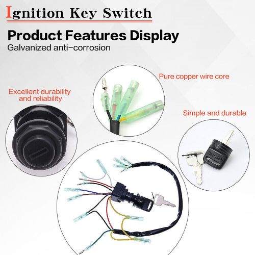1 Set Ignition Main Key Switch Kit For Yamaha Outboard Motor Control Box, US $23.99, image 5