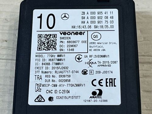 MERCEDES BENZ BLIND SPOT RADAR SENSOR MODULE COMPUTER A0009054111 OEM, US $199.99, image 7