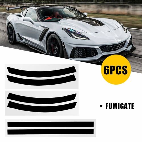 For 2014-2019 Chevrolet C7 Corvette Reflector Blackout Kit Vinyl Overlay Smoked, US $15.99, image 5