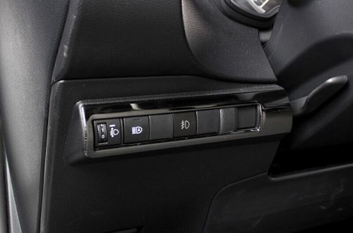 For toyota corolla 2020-2023 black titanium headlight switch control frame trim