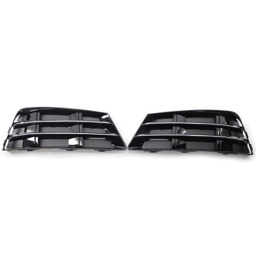 Fit For Audi A4 B9 16-2018 1Pair Front Bumper Grill Fog Light Grille With Chrome, US $99.99, image 6