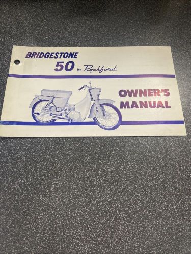 Bridgestone 50 by Rockford Scooter Owners Operators Manual, US $29.99, image 2