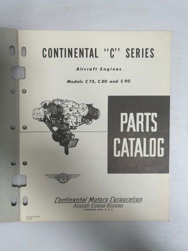Vtg 1949 Continental Motors "C" Series Aircraft Engine Parts Catalog (A7), US $29.95, image 4