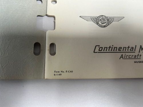 Vtg 1949 Continental Motors "C" Series Aircraft Engine Parts Catalog (A7), US $29.95, image 5