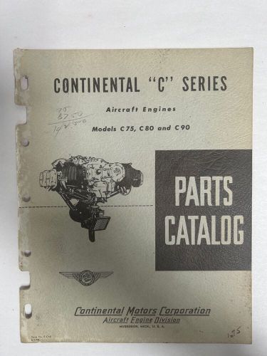 Vtg 1949 Continental Motors "C" Series Aircraft Engine Parts Catalog (A7), US $29.95, image 9