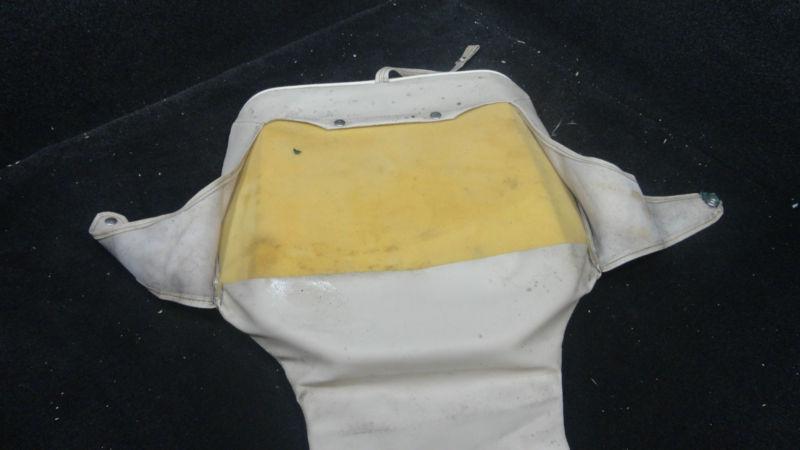 TEXTURED GREEN & BEIGE BOTTOM CUSHION/COVER OF A GIII BASS BOAT SEAT K/I #46, US $48.97, image 3