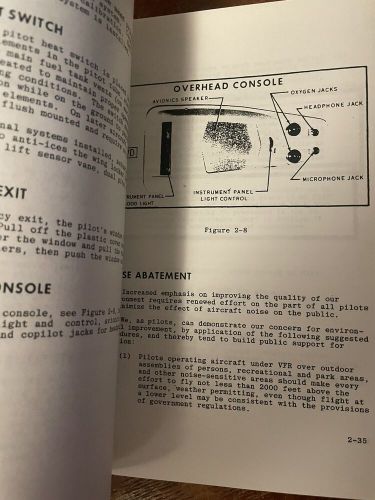 1975 cessna  310 owner's manual &amp; piolet safety  sn 310r0001 thru 310r0500.