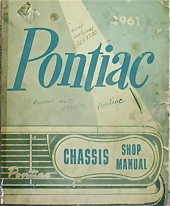 Pontiac chassis shop manual 1961