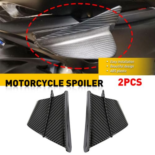 Motorcycle Side Winglets Air Deflector Wing Kit Spoiler Gloss Carbon Fiber Color, US $22.99, image 8