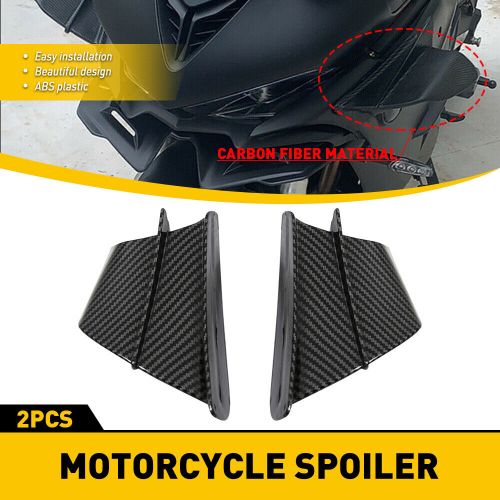 Motorcycle Side Winglets Air Deflector Wing Kit Spoiler Gloss Carbon Fiber Color, US $22.99, image 9