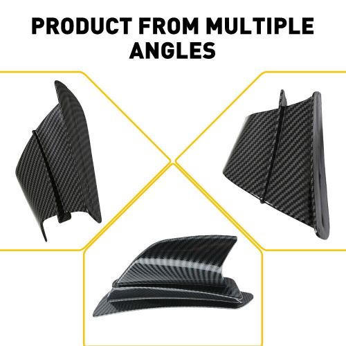 Motorcycle Side Winglets Air Deflector Wing Kit Spoiler Gloss Carbon Fiber Color, US $22.99, image 11