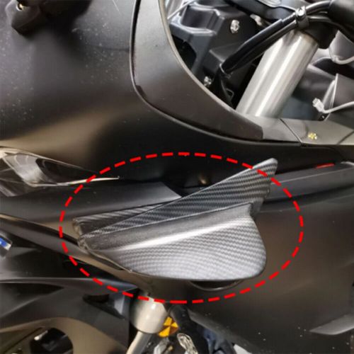 Motorcycle Side Winglets Air Deflector Wing Kit Spoiler Gloss Carbon Fiber Color, US $22.99, image 12