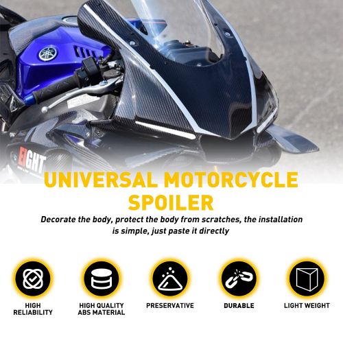 Motorcycle Side Winglets Air Deflector Wing Kit Spoiler Gloss Carbon Fiber Color, US $22.99, image 13