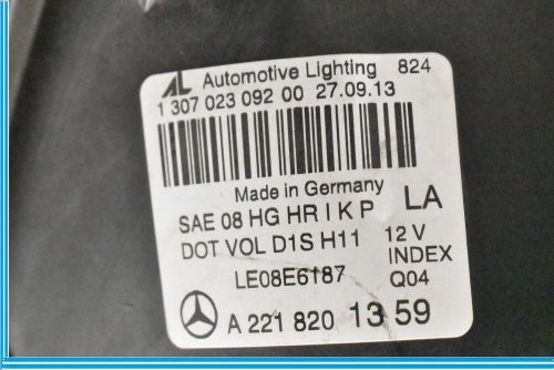10-13 Mercedes S400 W221 Hybrid Left Driver Xenon Headlight Headlamp Oem, US $700.00, image 7