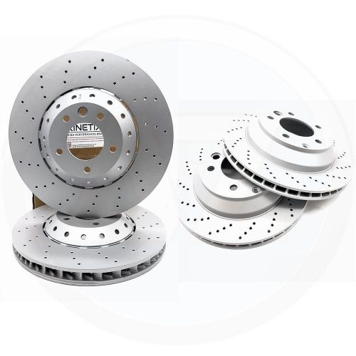 FOR PORSCHE CAYENNE 4.8 S CROSS DRILLED FRONT REAR BRAKE DISCS 390mm 358mm, US $, image 3