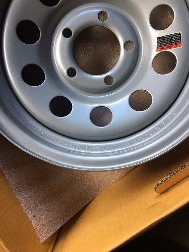 14"  inch    trailer  stock  utility  silver  mod  wheel rim   14545sm