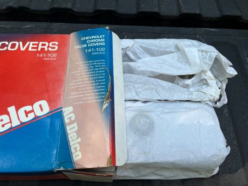 Chevrolet chrome valve cover set  141-102 small block 1958-86 low profile