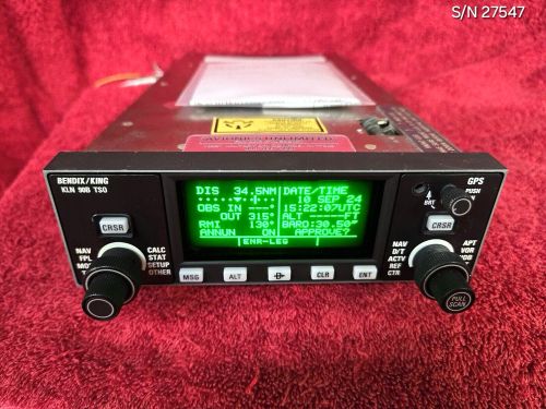 Bendix king kln 90b gps receiver 066-04031-1122 bench tested w/ faa 8130-3 form