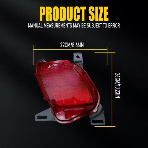 Rear Bumper Reflector Right Passenger Red Lens For 2014-2019 Toyota Highlander T, US $34.99, image 8