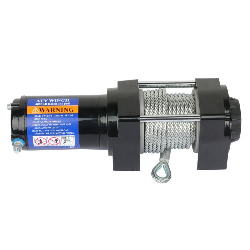 4000lbs 50FT Steel Cable 12V Electric Winch Kit for 4x4 ATV UTV Truck off Road, US $85.99, image 18