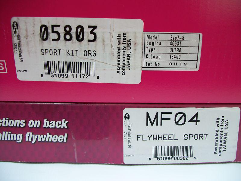 Uc073 exedy racing 05803 clutch kit & mf04 lw flywheel combo lancer evo 8 & 9