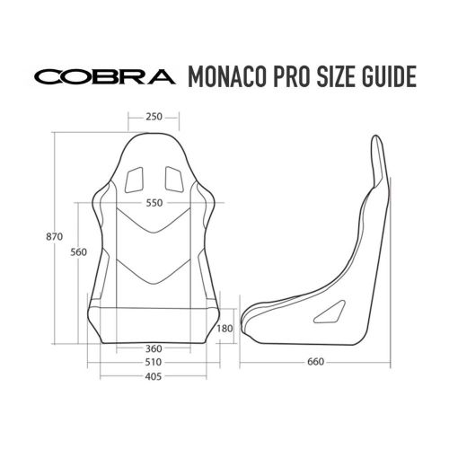 Cobra Monaco Pro FIA Approved Steel Frame Seat - Grey / Vinyl, US $, image 5