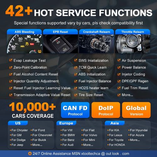 XTOOL D9S WIFI Scanner Auto Diagnostic Scan Tool Topology E.CU Coding FCA NEWEST, US $849.00, image 2