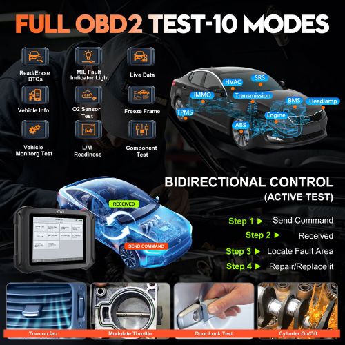 XTOOL D9S WIFI Scanner Auto Diagnostic Scan Tool Topology E.CU Coding FCA NEWEST, US $849.00, image 5