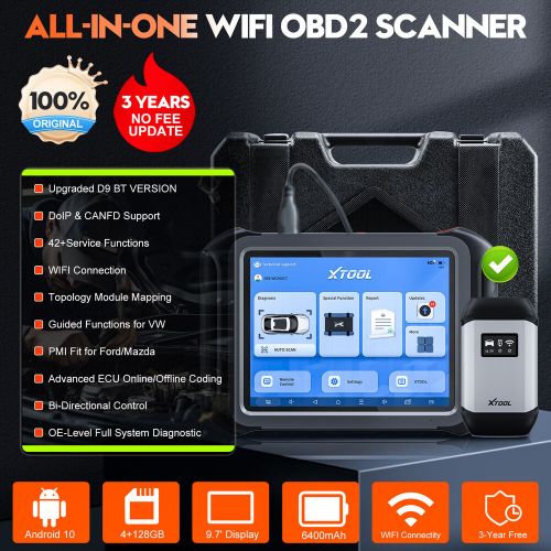 XTOOL D9S WIFI Scanner Auto Diagnostic Scan Tool Topology E.CU Coding FCA NEWEST, US $849.00, image 13