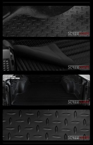 For 02-18 Dodge Ram 6.4 Ft 76.8" Blk Rubber Diamond Pattern Truck Bed Floor Mat, US $88.00, image 3