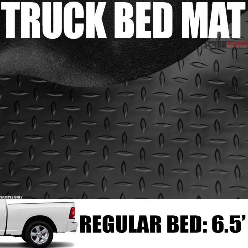 For 02-18 Dodge Ram 6.4 Ft 76.8" Blk Rubber Diamond Pattern Truck Bed Floor Mat, US $88.00, image 4