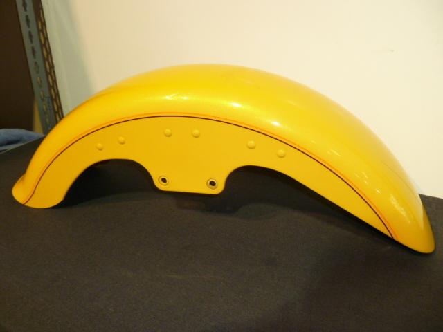  harley fatboy flstf '86-2012 fatboy front fender 59595-06bpp yellow pearl