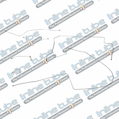 1966 Plymouth Mopar B Body STR RF Brake Line Set Power Drum OEM Dana Axle, US $160.00, image 8