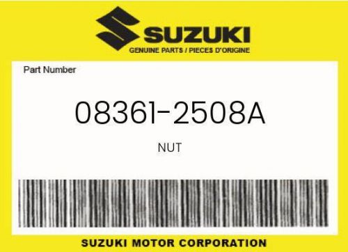 Suzuki Genuine Nut - 08361-2508A, US $2.32, image 3