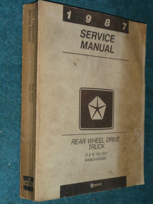 Find 1987 DODGE TRUCK SHOP MANUAL / SHOP BOOK / ORIGINAL!!! in Benton
