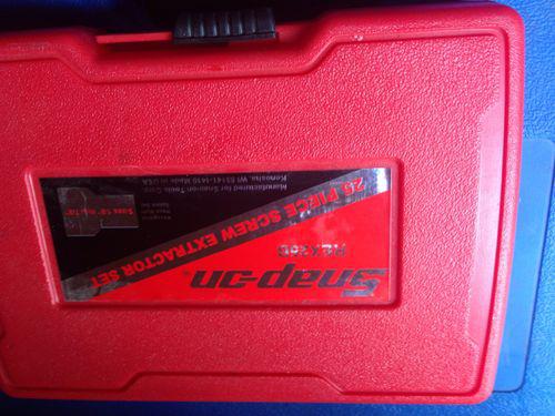 Snap-on 25 pcs screw extractor set