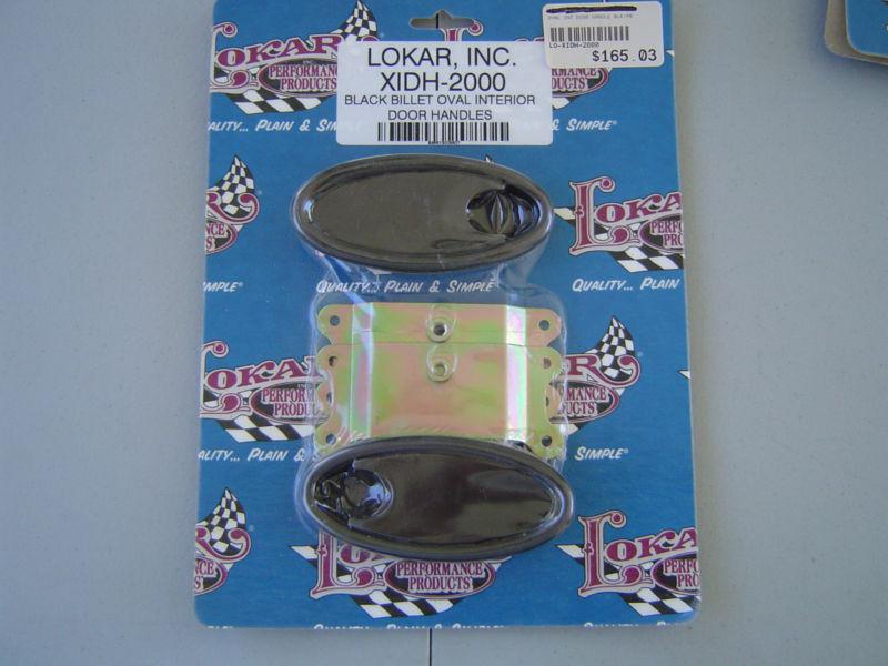 Lokar blk billet oval interior door handles