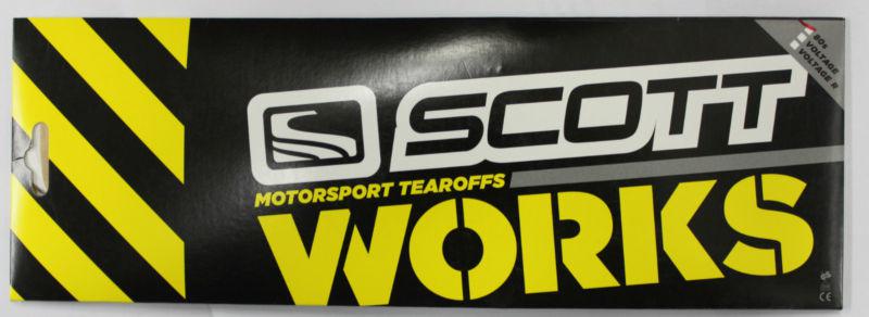 Scott works tear offs tearoffs 10-pack 80's 205158-223  xi & 80 series goggles