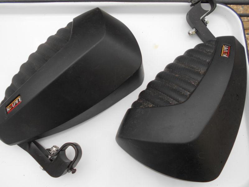 Kolpin atv/quad black handguards with mirrors and handlebar mounts