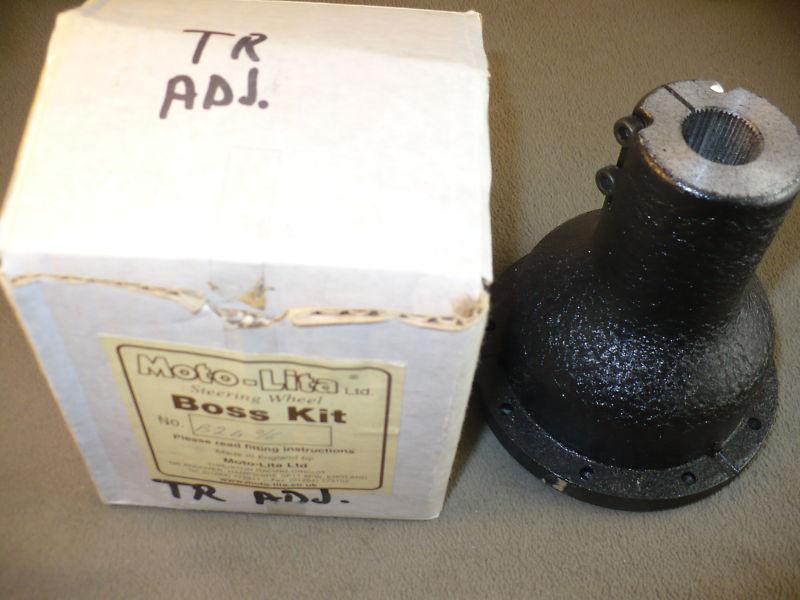 Triumph tr-2  tr-3  moto lita steering wheel hub  adjustable 