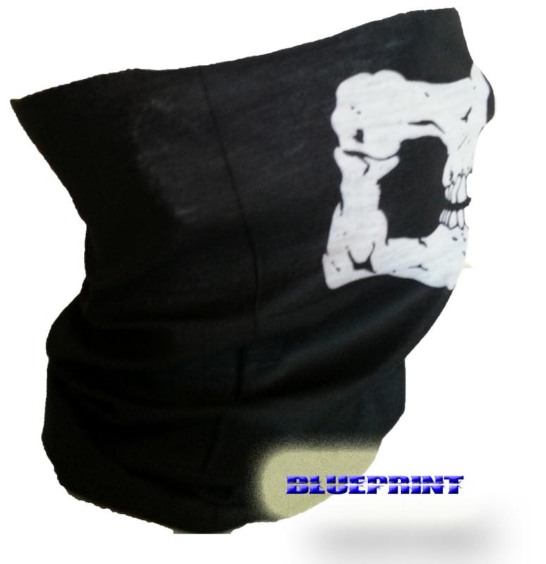 Find SKULL SKELETON FACE MASK TUBE BIKER HARLEY BANDANA MW3 HALLOWEEN