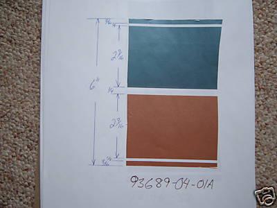 6" aqua gold oem metallic custom pinstripe 93689-04-01a