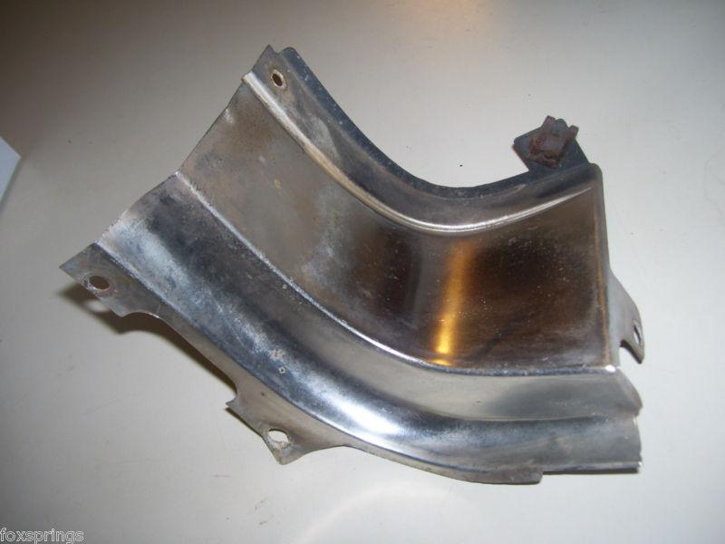 1963 oldsmobile left lower grille surround trim  gm aluminum            - o102