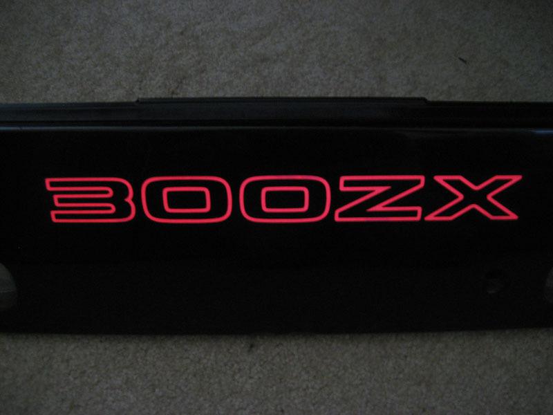 Find 90 96 Nissan 300zx Rear Glow Center Tail Light Panel INDIGLO