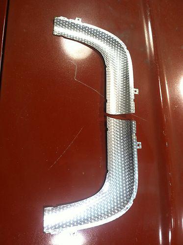 64 1964 chevrolet impala ss super sport deck trunk lid moldings cove trim swirl 