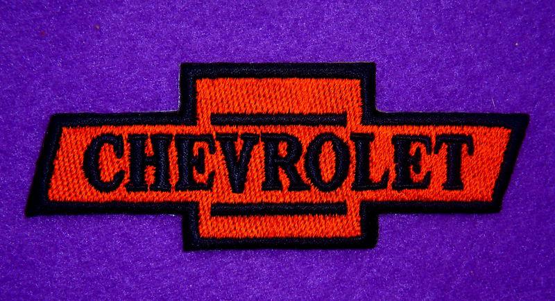 Chevrolet bowtie 100 % embroidered  iron on patch  4 inches wide
