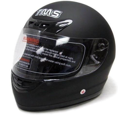 Flat matte black full face motorcycle helmet street ~m/medium