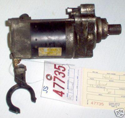 Honda 90 91 92 93 accord starter auto trans 2.2 1990 1991 1992 1993