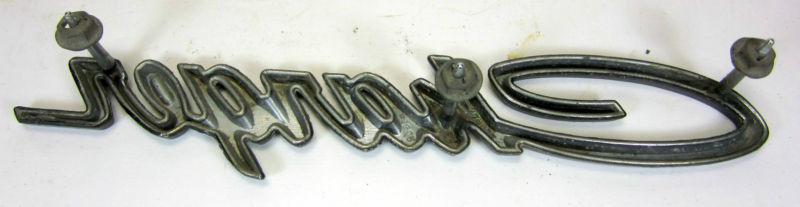 Vintage Dodge Charger Script Fender Emblem 3 Pin Sail Panel OEM, US $19.99, image 2